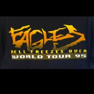Vintage Eagles 1995 Hell Freezes Over World Tour 95 T-Shirt